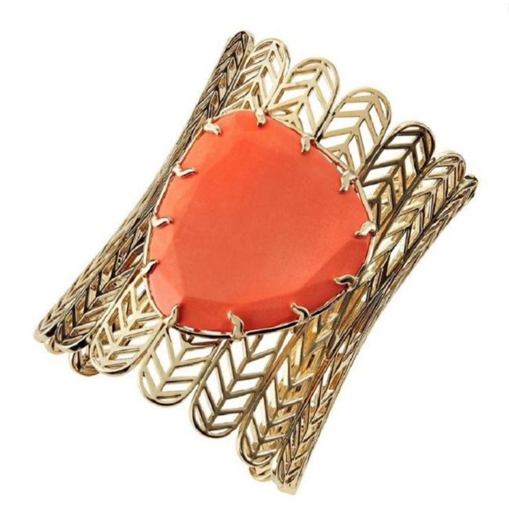 Kendra Scott Coral and Eliza Gold Statement Cuff